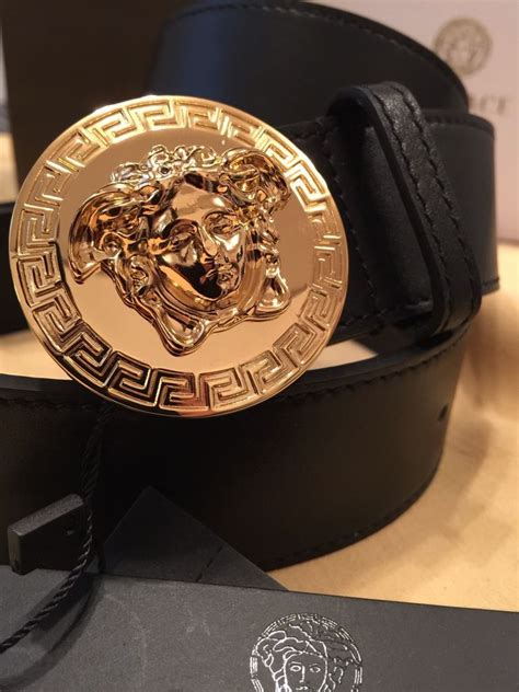 versace black gold mens belt|black Versace belt buckle.